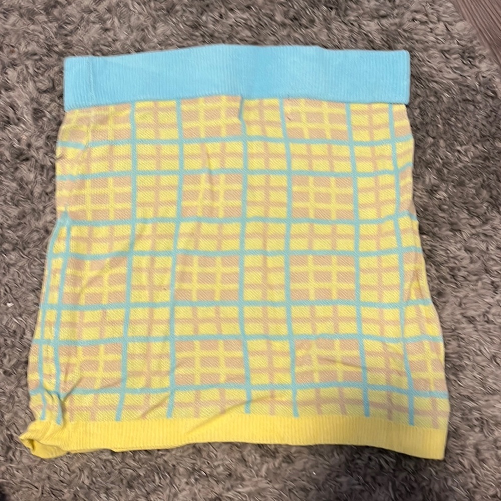 Plaid Stretchy Mini Skirt